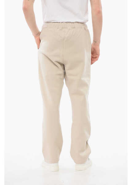 Pantaloni de trening FEAR OF GOD Solid Color Cotton Joggers With Contrasting Logo Patch Beige Barbati (BM 18358300) 2