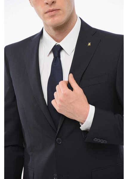 Costume CORNELIANI Cc Collection Mohair Blend Reset Slim Fit Suit Blue Barbati (BM 18358324) 3