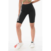 Pantaloni scurti Cotton Stretch Cycling Shorts With Side Logo Femei