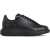 Alexander McQueen Leather Sneakers BLACK/BLACK