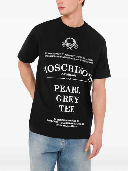 Tricouri Moschino T-shirt whit maxi print Fantasia Nero Barbati (BM 18358402) 3