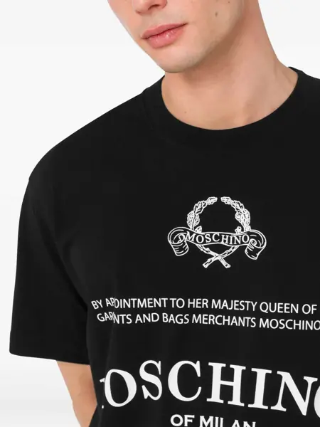 Tricouri Moschino T-shirt whit maxi print Fantasia Nero Barbati (BM 18358402) 5