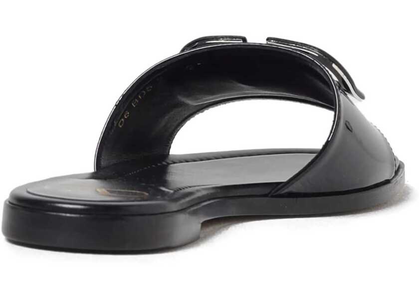 Sandale Valentino Garavani Patent leathe VLogo slide Sandals NERO Femei (BM 18358411) 3