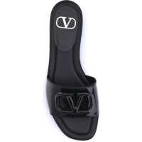 Sandale Valentino Garavani Dama - Sandale Valentino Garavani Patent leathe VLogo slide Sandals NERO Femei (BM 18358411) - B-mall.ro