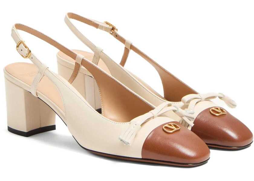 Pantofi cu toc Valentino Garavani Valet Du Roi Pumps BUTTER WHITE/TOBACCO Femei (BM 18358414) 2