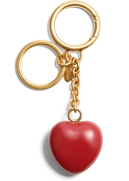 Brelocuri Valentino Garavani VLogo Keychain ANTIQUE BRASS/ROSSO Femei (BM 18358468) 2