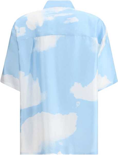 Camasi casual Moschino Silk Camicia Fantasia Azzurro Barbati (BM 18358480) 2