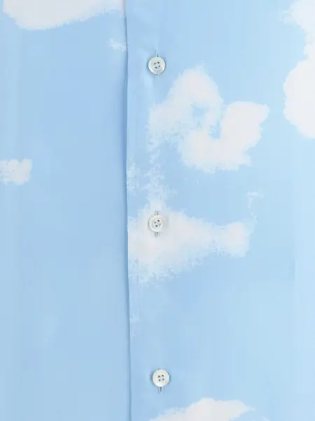 Camasi casual Moschino Silk Camicia Fantasia Azzurro Barbati (BM 18358480) 4