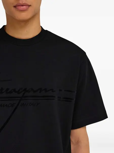Tricouri Ferragamo Logoed T-Shirt NERO Barbati (BM 18358489) 5