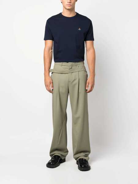 Tricouri Vivienne Westwood Orb logo T-Shirt NAVY Barbati (BM 18358498) 2