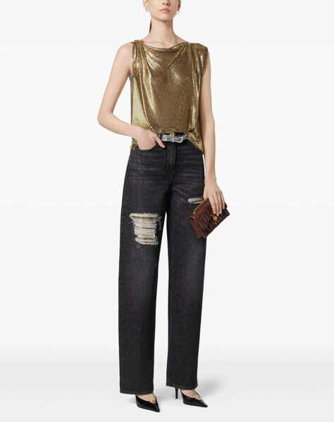 Blugi Versace Cut-Out detail Jeans BLACK Femei (BM 18358507) 2