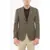 CORNELIANI Cc Collection Houndstooth Motif Refined Wool Single Breasted Beige