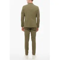 Costume CORNELIANI pentru Barbati - Costume CORNELIANI Cc Collection Unlined Reset Stretch Nylon Suit Military Green Barbati (BM 18358615) - B-mall.ro