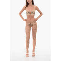 Imbracaminte Dama pagina 400 - Sosete DSQUARED2 Tattoo Patterned Mesh Collant Multicolor Femei (BM 18358627) - B-mall.ro