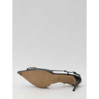 Sandale Valentino Garavani Dama - Sandale Valentino Garavani V Logo Signature Slingback Pumps BLACK Femei (BM 18358990) - B-mall.ro