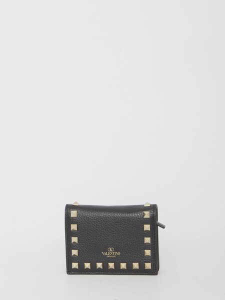 Portofele Valentino Garavani Rockstud Wallet BLACK Femei (BM 18358993) 2