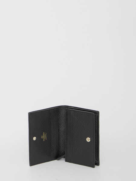 Portofele Valentino Garavani Rockstud Wallet BLACK Femei (BM 18358993) 4