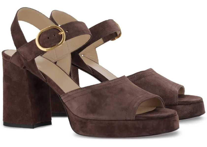 Sandale Valentino Garavani Suede Sandals BROWN Femei (BM 18359005) 2