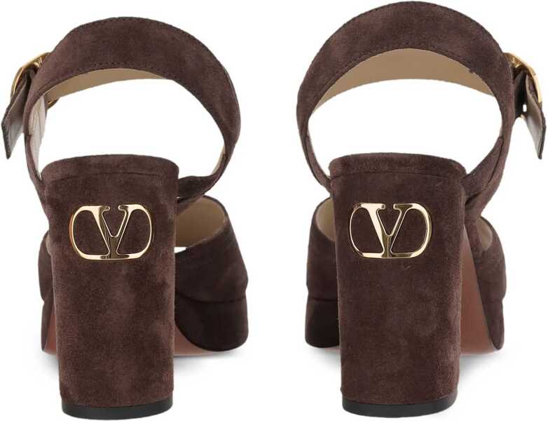 Sandale Valentino Garavani Suede Sandals BROWN Femei (BM 18359005) 3