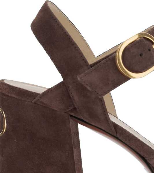 Sandale Valentino Garavani Suede Sandals BROWN Femei (BM 18359005) 4