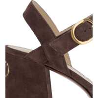 Sandale Valentino Garavani Dama - Sandale Valentino Garavani Suede Sandals BROWN Femei (BM 18359005) - B-mall.ro