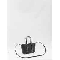 Genti de mana Valentino Garavani Dama - Genti de mana Valentino Garavani Small Rockstud Bag BLACK Femei (BM 18359011) - B-mall.ro