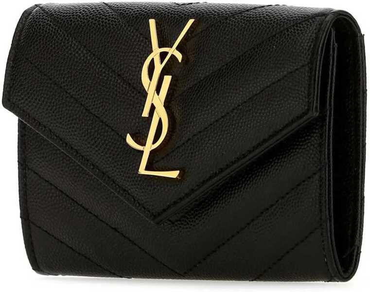 Portofele Saint Laurent Leather Wallet BLACK Femei (BM 18359032) 3