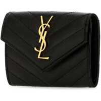 Portofele Dama - Portofele Saint Laurent Leather Wallet BLACK Femei (BM 18359032) - B-mall.ro
