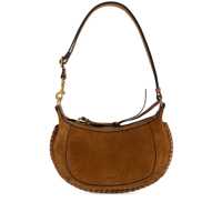 Genti de umar Isabel Marant Isabel Marant Brown Leather Oskan Moon Crossbody Bag