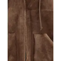 Imbracaminte BLANCHA Dama - Geci BLANCHA Brown Reversible Shearling Jacket With Drawstring Hood And Front Zip Closure In Fur Woman BROWN Femei (BM 18359862) - B-mall.ro
