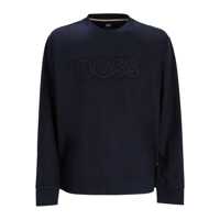 Pulovere Boss Logo Detail Cotton Sweatshirt Barbati