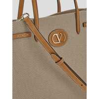 Genti de mana Valentino Garavani Dama - Genti de mana Valentino Garavani Valentino Garavani Bags NATURALE-TOBACCO/NATURAL CAMEL Femei (BM 18360405) - B-mall.ro