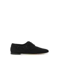 Pantofi eleganti Dolce & Gabbana Black Lace Up Shoes Barbati