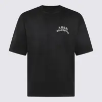 Topuri Amiri Black Cotton T-Shirt Barbati
