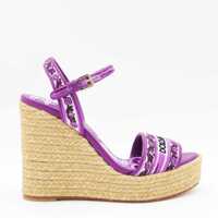 Balerini Dolce & Gabbana Scarpe Basse Maiolica Viola Femei