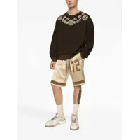 Pulovere Dolce & Gabbana pentru Barbati - Pulovere Dolce & Gabbana Dolce & Gabbana Cotton Crew-Neck Sweatshirt BROWN Barbati (BM 18362505) - B-mall.ro