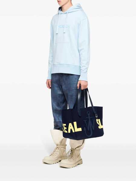 Bluze de trening JW Anderson JW Anderson Embroid Logo Hoodie BLUE Barbati (BM 18362790) 2