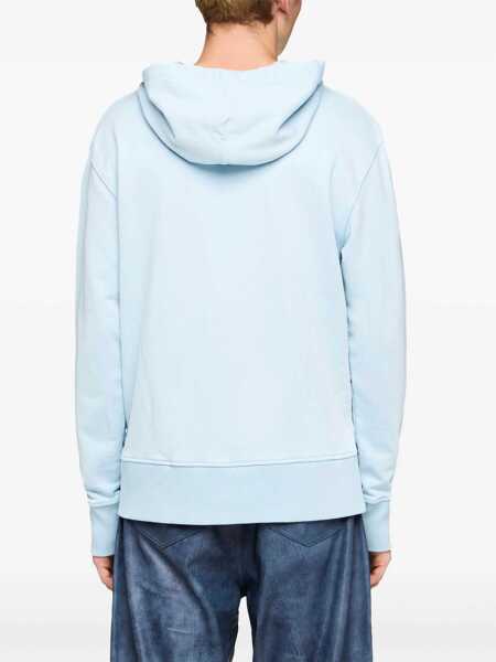 Bluze de trening JW Anderson JW Anderson Embroid Logo Hoodie BLUE Barbati (BM 18362790) 4