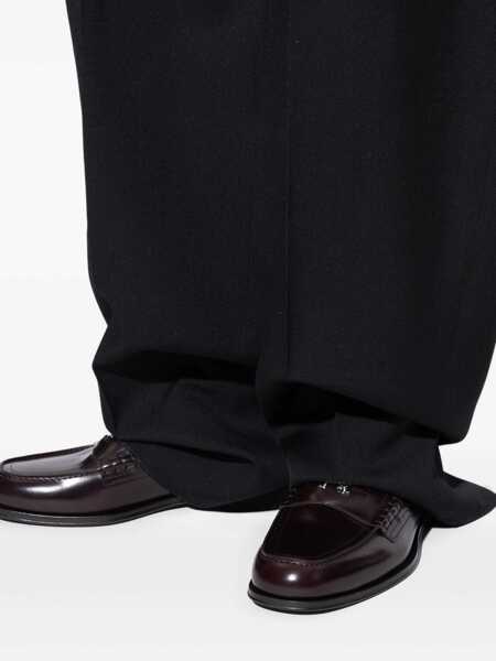 Mocasini DSQUARED2 Bordeaux Loafers With Logo Plaque On The Front In Leather Man Red Barbati (BM 18363321) 5