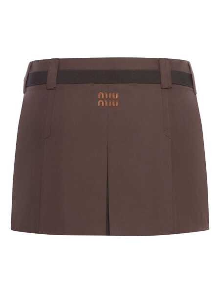 Fuste Miu Miu Miu Miu Gonne Panama Brown Femei (BM 18363504) 2