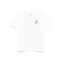 Tricouri White T-Shirt With Crewneck And Logo On The Front And Maxi Logo On The Back In Cotton Man Barbati