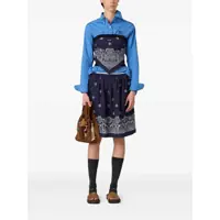 Topuri Miu Miu Top Popeline Fiammato Femei