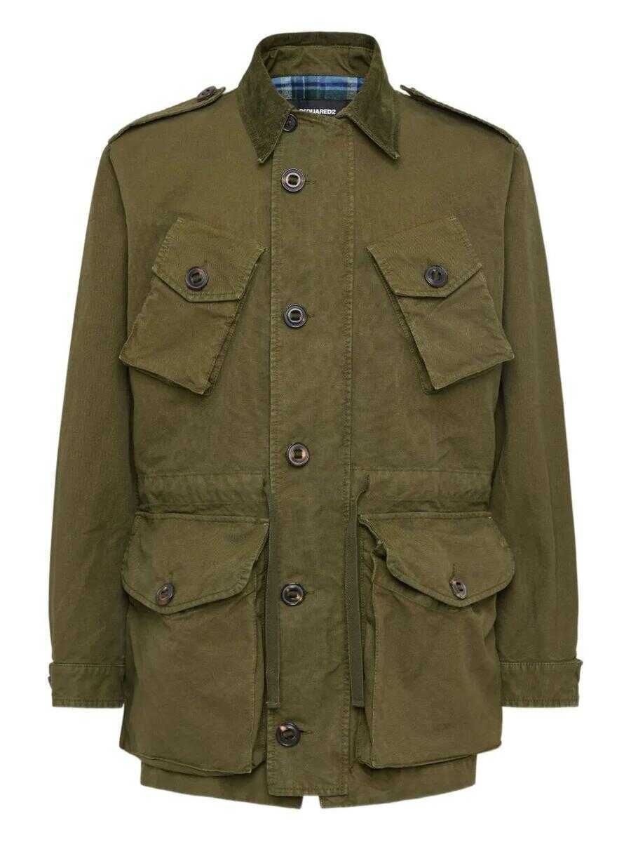 Geci DSQUARED2 DSQUARED2 Jacket MILITARY GREEN Barbati (BM 18363900) 1