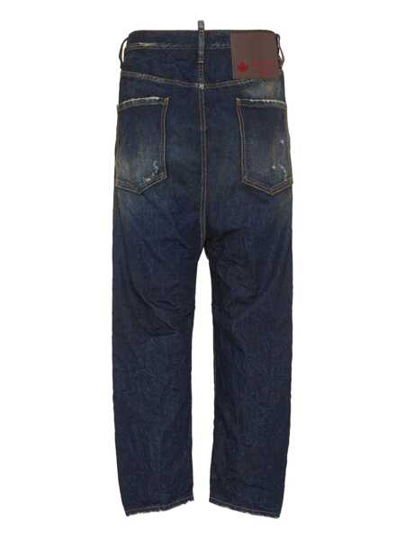 Pantaloni DSQUARED2 DSQUARED2 Pants 5 Pockets NAVY BLUE Barbati (BM 18363924) 2