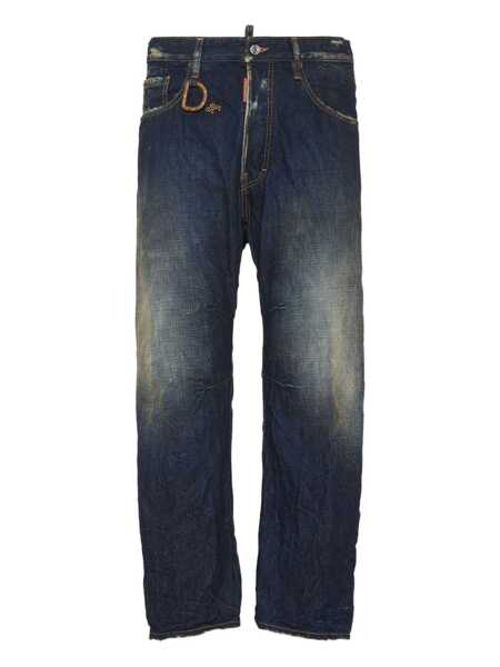 Pantaloni DSQUARED2 DSQUARED2 Pants 5 Pockets NAVY BLUE Barbati (BM 18363924) 1