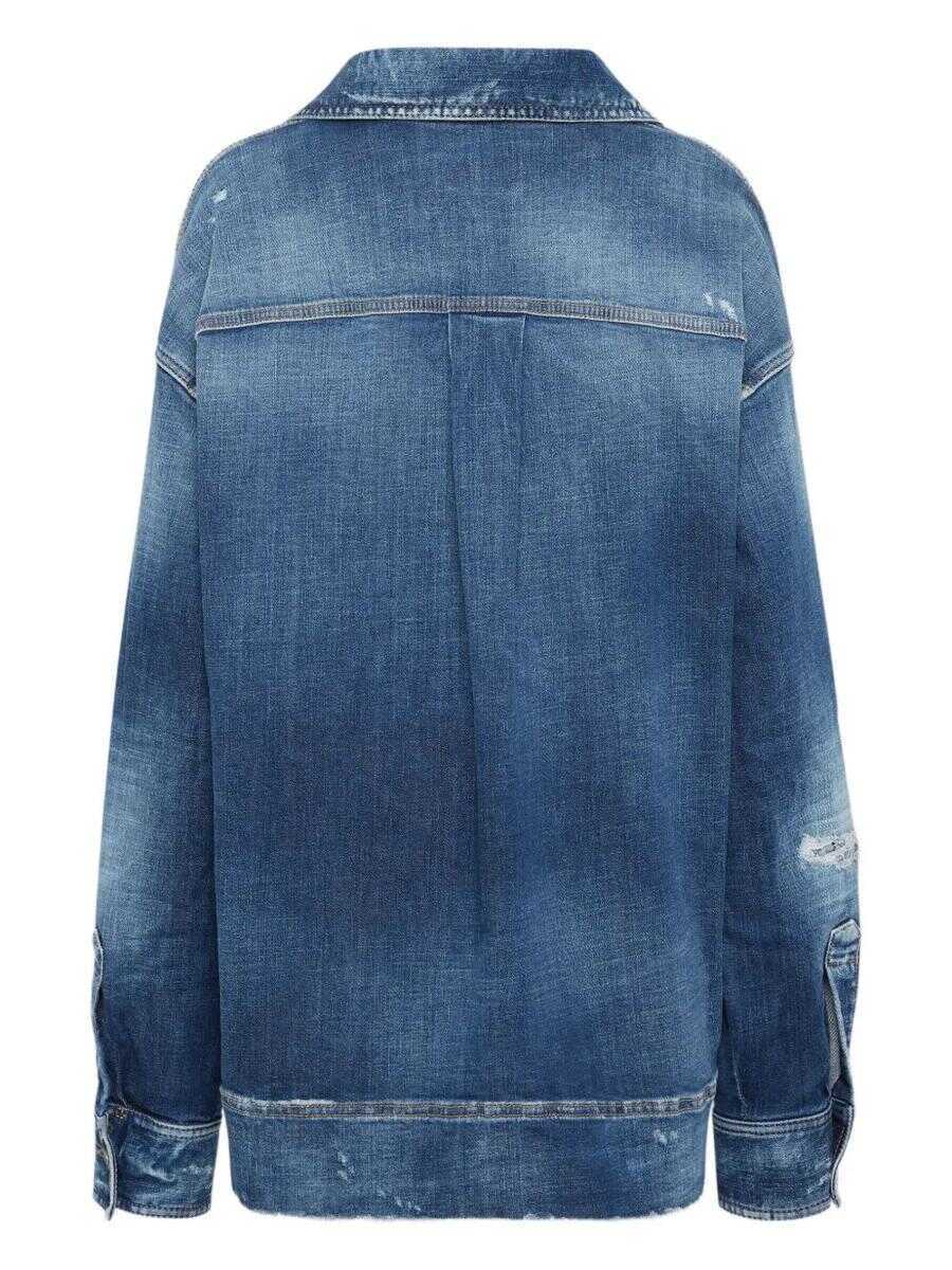 Topuri DSQUARED2 DSQUARED2 Top NAVY BLUE Femei (BM 18363927) 1