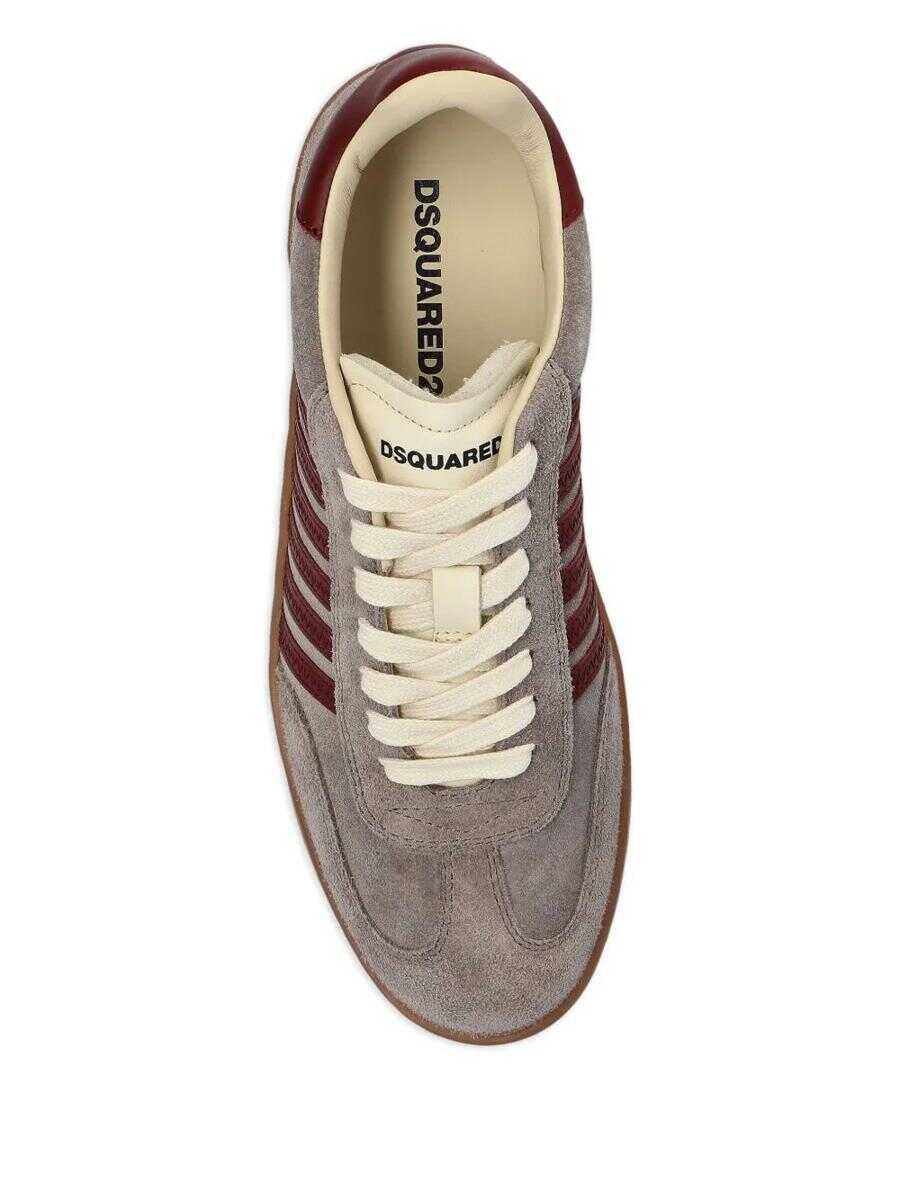 Sneakers DSQUARED2 DSQUARED2 Lace-Up Low Top Sneakers TAUPEBORDEAUX Femei (BM 18363975) 4