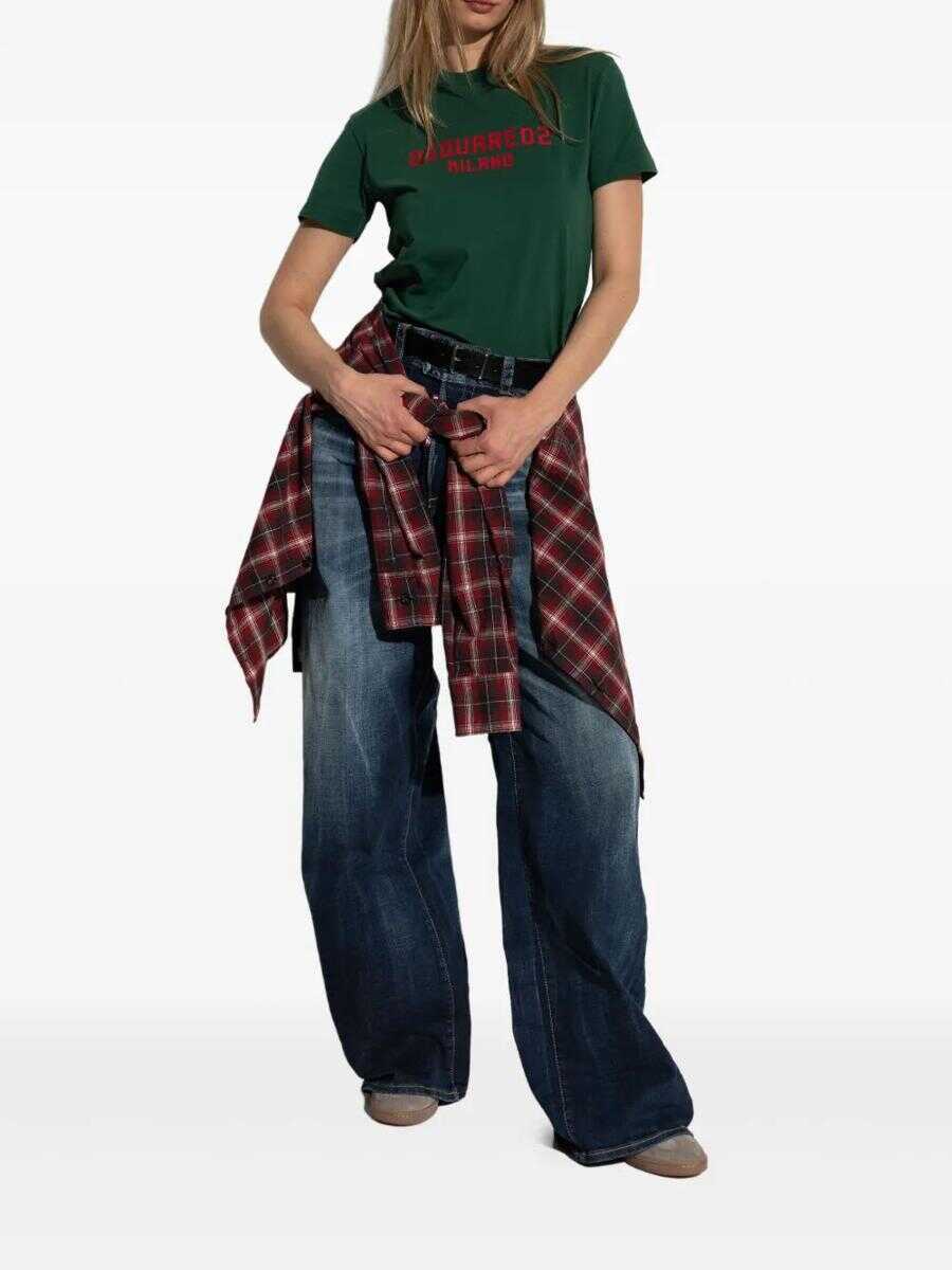 Sneakers DSQUARED2 DSQUARED2 Lace-Up Low Top Sneakers TAUPEBORDEAUX Femei (BM 18363975) 5