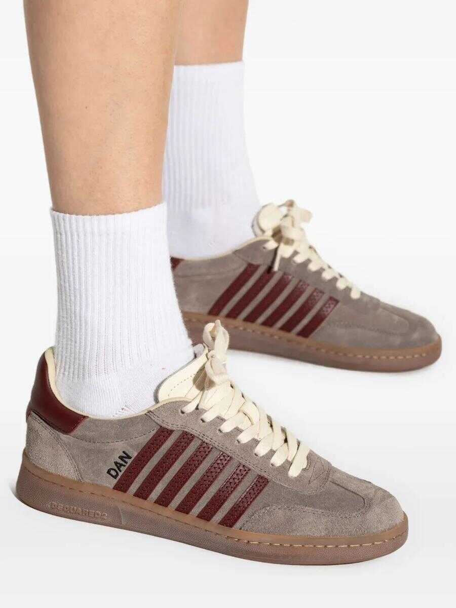 Sneakers DSQUARED2 DSQUARED2 Lace-Up Low Top Sneakers TAUPEBORDEAUX Femei (BM 18363975) 6