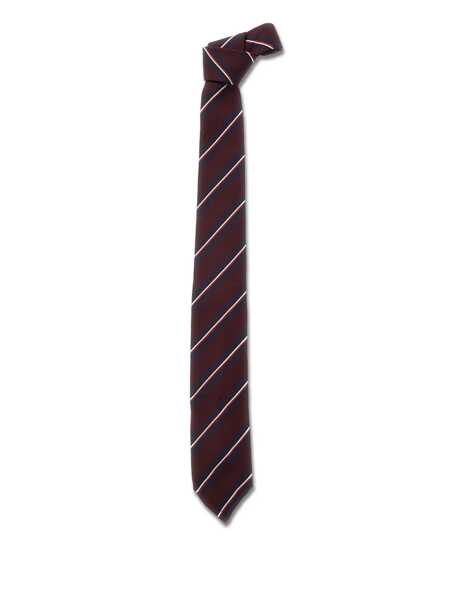 Cravate DSQUARED2 Bordeaux Tie With All-Over Striped Motif In Silk Man Red Barbati (BM 18363999) 1